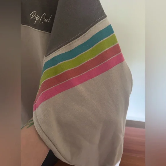 Rip Curl Surf Revival Sweatshirt & Sweatpants Set w/ Colorful Stripes - Picture 6 of 9